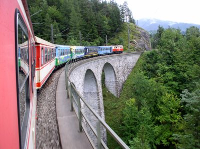 Und hier auf dem Saugrabenviadukt bei Annaberg