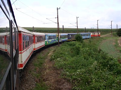 Unser Zug bei der Matzersdorfer Br�cke