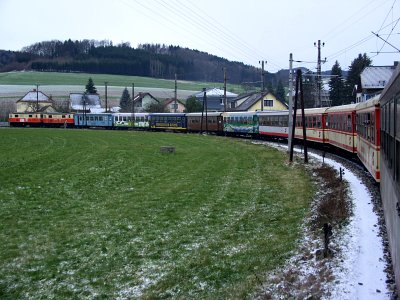Bei der Ausfahrt aus Rabenstein a/d Pielach