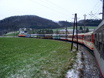 Bei der Ausfahrt aus Rabenstein a/d Pielach