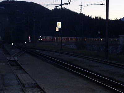 1099 016 bei der Einfahrt in Annaberg