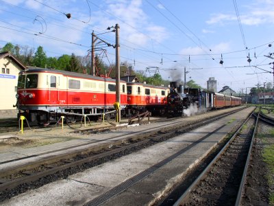 2 1099er und Mh6 mit Panoramic 760 in St. Pölten Alpenbahnhof
