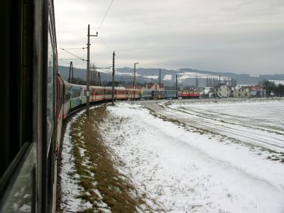 1099 016 und 014 bei der Einfahrt in Klangen